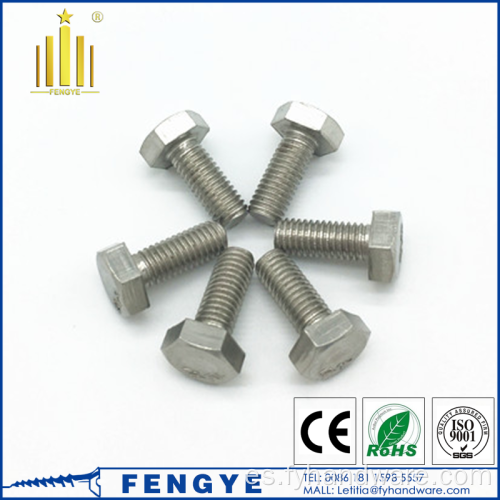 Tornillo de titanio ASTM B348 GR5 M3-M16 de alta calidad